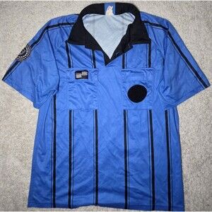 Official Sports US Soccer Federation Referee Shirt Blue Large